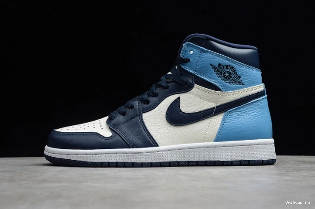 OG University 1 Retro Air - | Blue High Jordan UNC Obsidian 555088-140 0313
